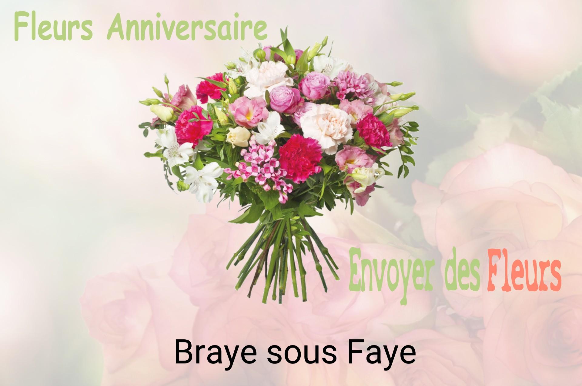 Bouquet de fleurs d’anniversaire livré à Braye-sous-Faye