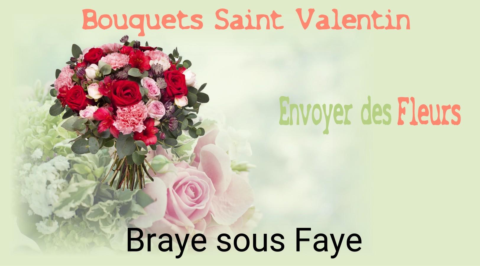 Roses de Saint-Valentin livrées à Braye-sous-Faye